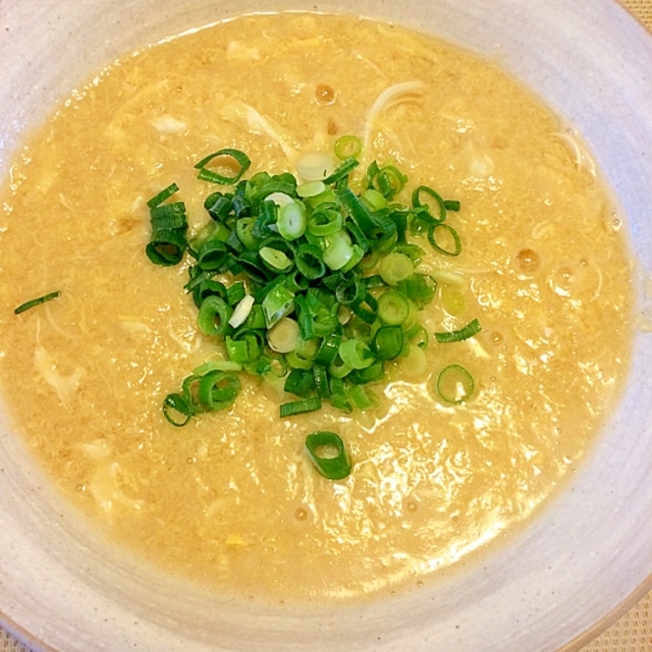 一人ご飯に☆卵とじ温そうめん